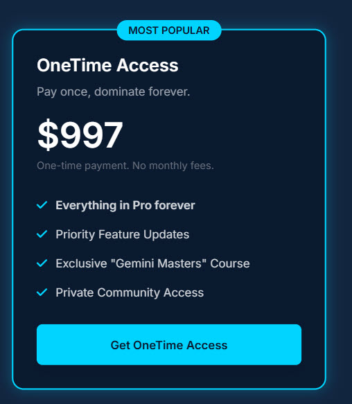 OneTime Access Plan